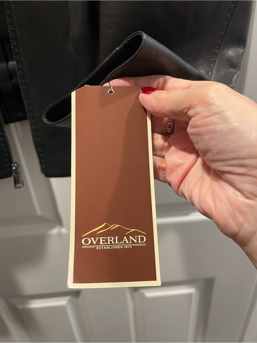 Overland Women's Leather Jacket Cover - Brown - Picture 5 of 8
